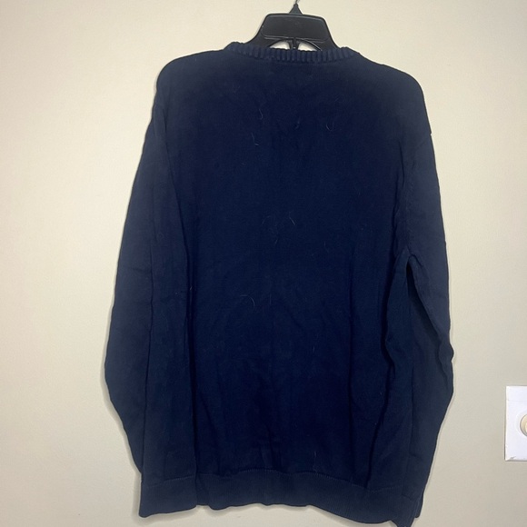 Vintage Chaps Stripe Knit Crewneck Sweater Men’s Large 100% Cotton - Picture 7 of 8